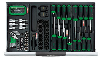 W/7-Drawer Tool Trolley - 305PCS Mechanics Tool Set (PRO-PLUS SERIES) GRAY