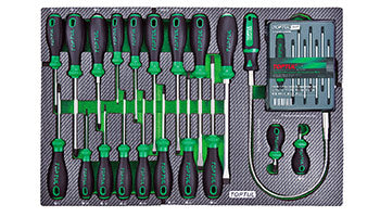 W/7-Drawer Tool Trolley - 283PCS Mechanics Tool Set (PRO-PLUS SERIES) GRAY