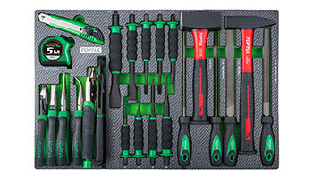 W/7-Drawer Tool Trolley - 283PCS Mechanics Tool Set (PRO-PLUS SERIES) GRAY