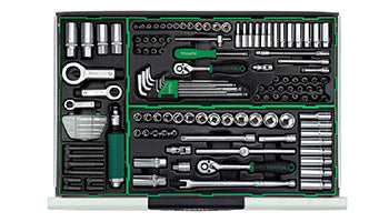 W/8-Drawer Tool Trolley - 383PCS Mechanics Tool Set (PRO-PLUS SERIES) GRAY