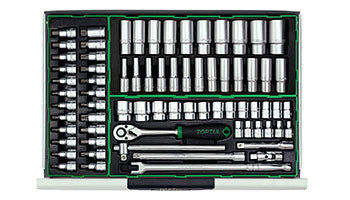 W/8-Drawer Tool Trolley - 383PCS Mechanics Tool Set (PRO-PLUS SERIES) GRAY