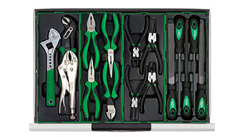 W/8-Drawer Tool Trolley - 383PCS Mechanics Tool Set (PRO-PLUS SERIES) GRAY