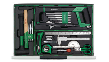 W/8-Drawer Tool Trolley - 383PCS Mechanics Tool Set (PRO-PLUS SERIES) GRAY