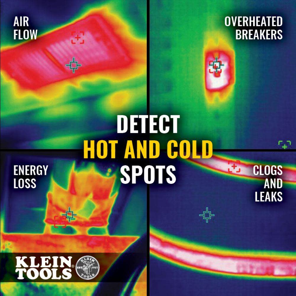 Klein Tools Rechargeable Pro Thermal Imaging Camera 76800 Pixels Wi Fi Data Transfer