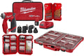 Milwaukee M12 FUEL Installation Drill/Driver Kit PACKOUT Low-Profile Organizer 60pc SHOCKWAVE Drill Bit Set & 23pc Titanium Drill Bit Set