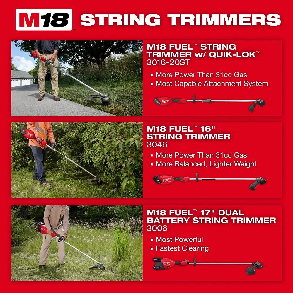 Milwaukee M18 FUEL String Trimmer with QUIK-LOK (Bare Tool)